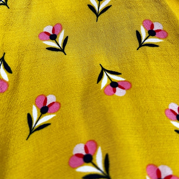 Boden Yellow Floral Midi Dress - Picture 8 of 12